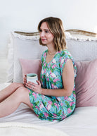 Tropic Like It's Hot Flutter Bamboo Nightgown Georgia Rylan