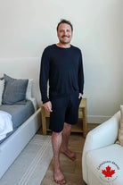 Unisex Long Sleeve Tee Bamboo | Black