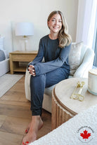 Unisex Long Sleeve Tee Bamboo | Charcoal