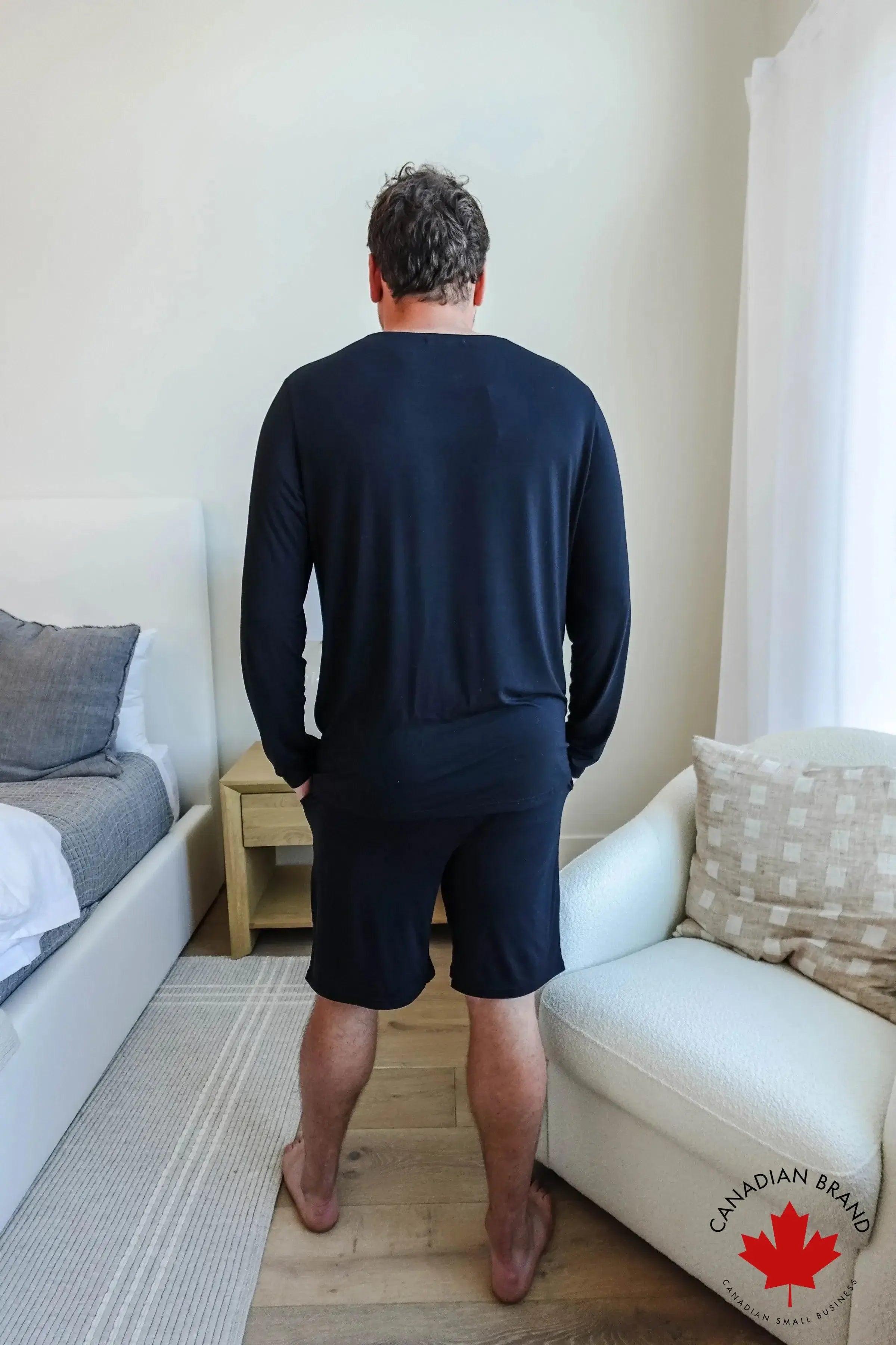 Unisex Long Sleeve Tee Bamboo | Black