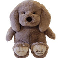 Heat Up Weighted Stuffed Puppy Taupe 18"