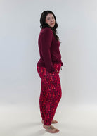 Vino Dreams PJ Long Sleeve Jogger Bamboo Set | GEORGIA RYLAN