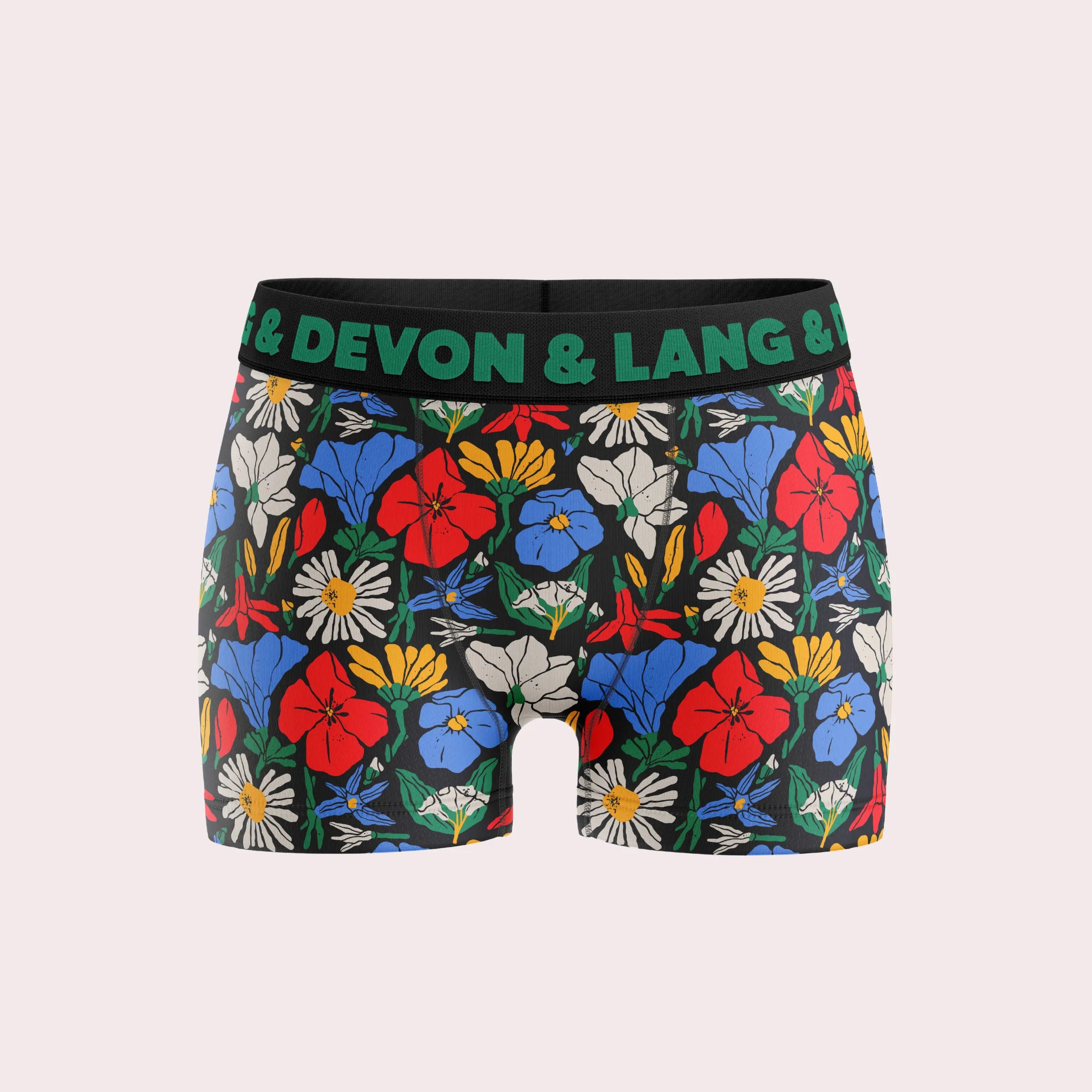 Devon + Lang Bria Boyshort in Vivid Bloom print — Cloud Nine Pajamas Edmonton