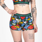 Devon + Lang Bria Boyshort in Vivid Bloom print — Cloud Nine Pajamas Edmonton