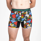 Devon + Lang Journey Men's Boxer Brief in Vivid Bloom print — Cloud Nine Pajamas Edmonton