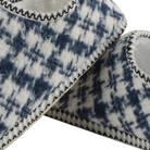 Womens Houndstooth Cabin Bootie Snoozies Grey