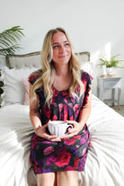 women's Winter Blossom Flutter Bamboo Nightgown GEORGIA RYLAN