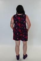 Winter Blossom Print Tank & Short PJ Set Bamboo back view