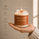 Prairie Creek Candle Back Porch Bourbon 8oz soy candle lifestyle — Cloud Nine Pajamas Edmonton