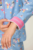 Baked Woof Love Dog Print 3 - Piece Flannel PJ Set | PJ SALVAGE - PJ Salvage - Cloud Nine Pajamas