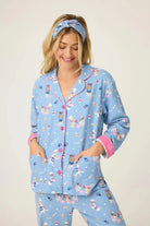 Baked Woof Love Dog Print 3 - Piece Flannel PJ Set | PJ SALVAGE - PJ Salvage - Cloud Nine Pajamas