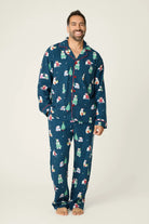 Bearly Awake Men's Flannel PJ Set | Holiday Bear Print | PJ Salvage