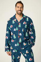 Bearly Awake Men's Flannel PJ Set | Holiday Bear Print | PJ Salvage