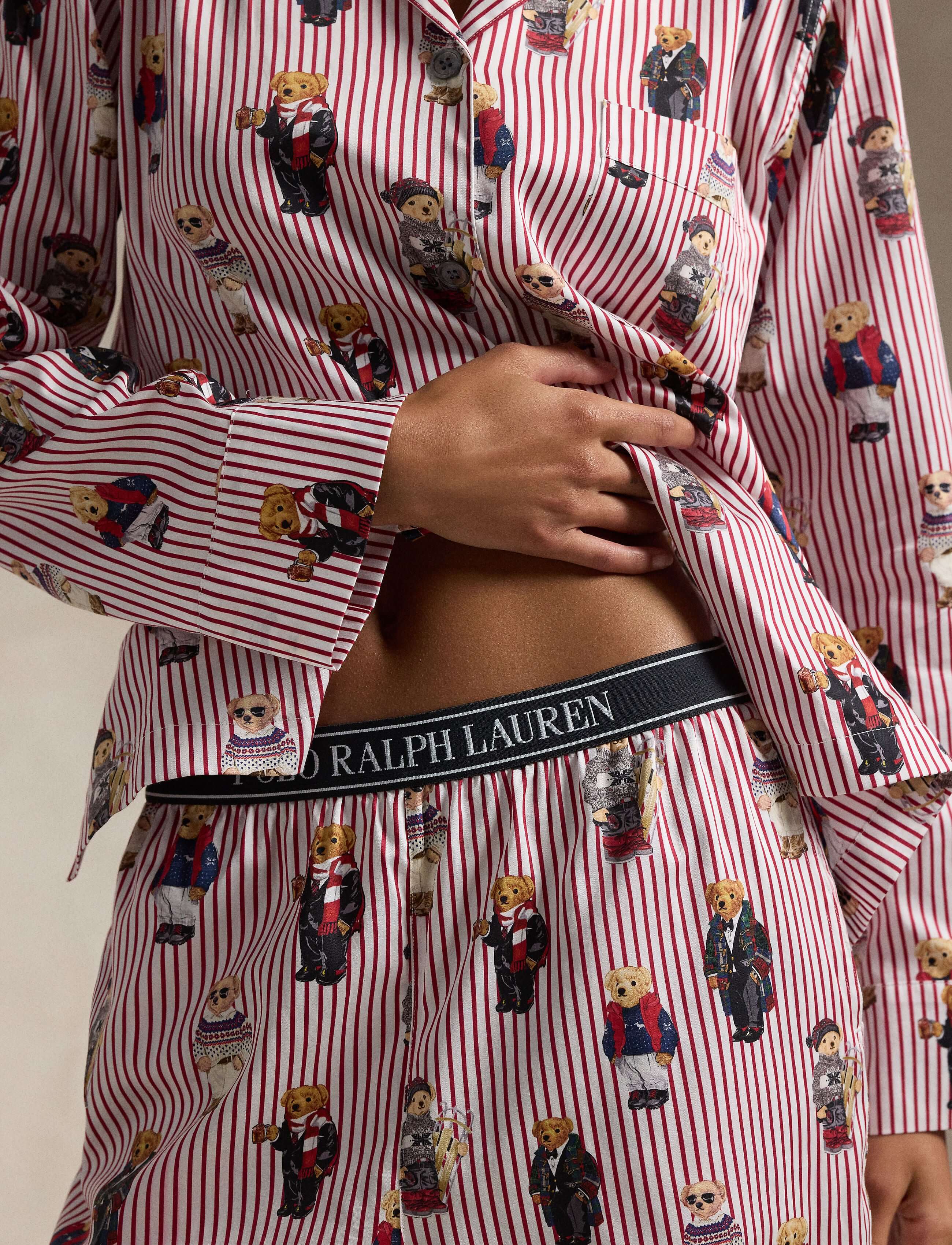 Iconic Polo Bear Cotton Sateen Madison PJ Set Polo Ralph Lauren featuring playful prints and luxurious comfort.