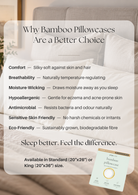 Georgia Rylan Bamboo Pillowcase benefits graphic cooling moisture-wicking — Cloud Nine Pajamas