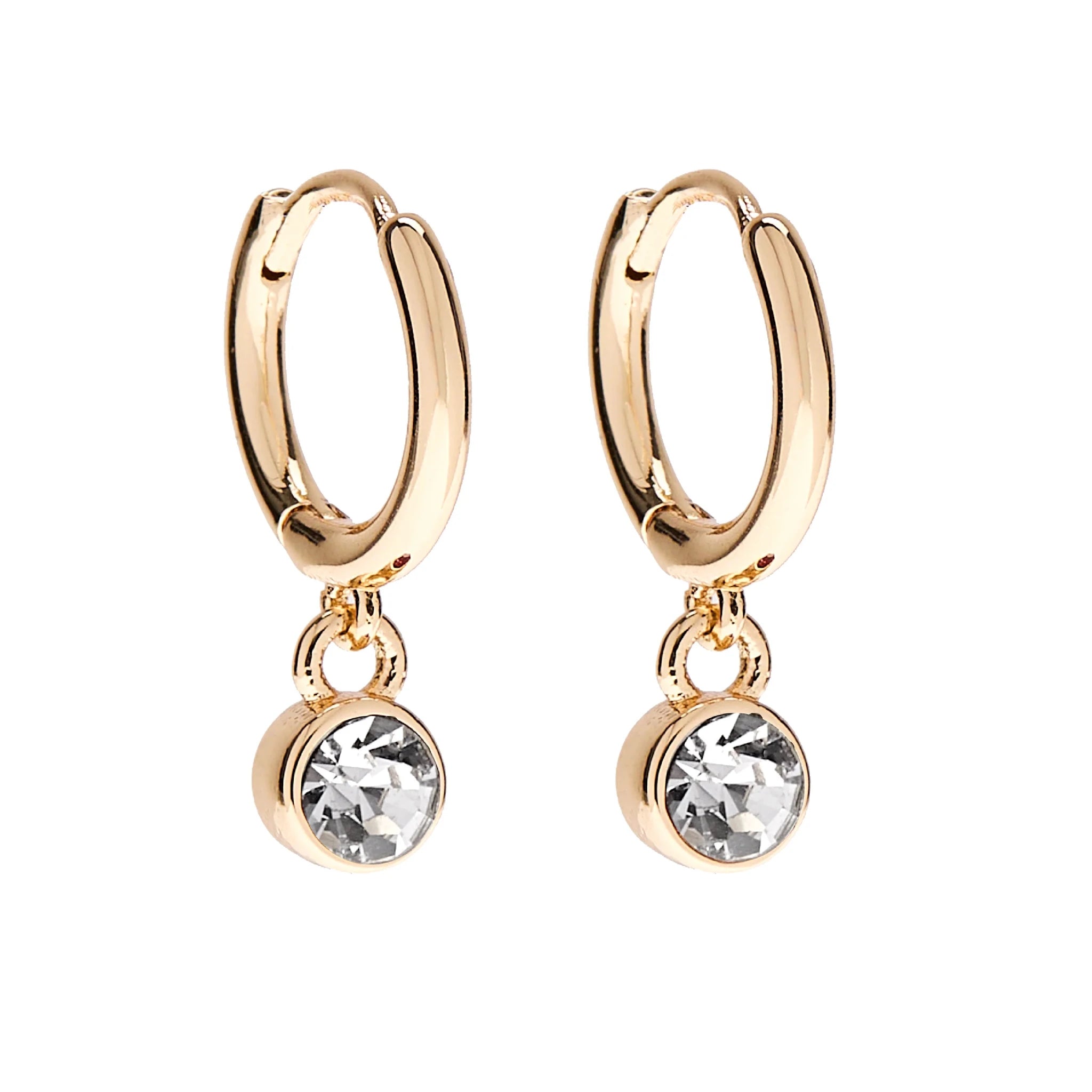 Foxy Originals Birthstone Earrings Gold huggie hoop and stud set — Cloud Nine Pajamas