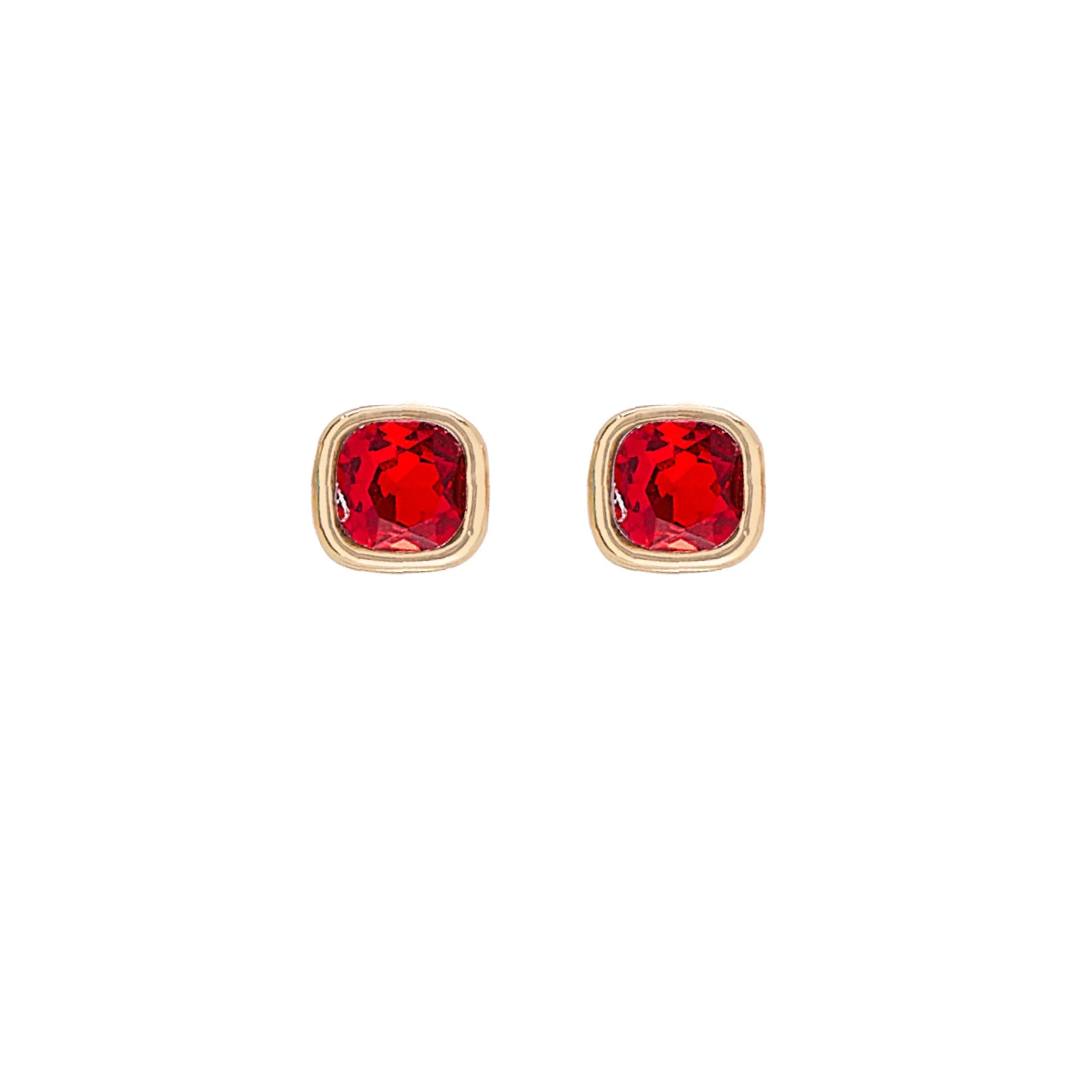 Foxy Originals Birthstone Earrings Gold huggie hoop and stud set — Cloud Nine Pajamas