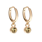 Foxy Originals Birthstone Earrings Gold huggie hoop and stud set — Cloud Nine Pajamas