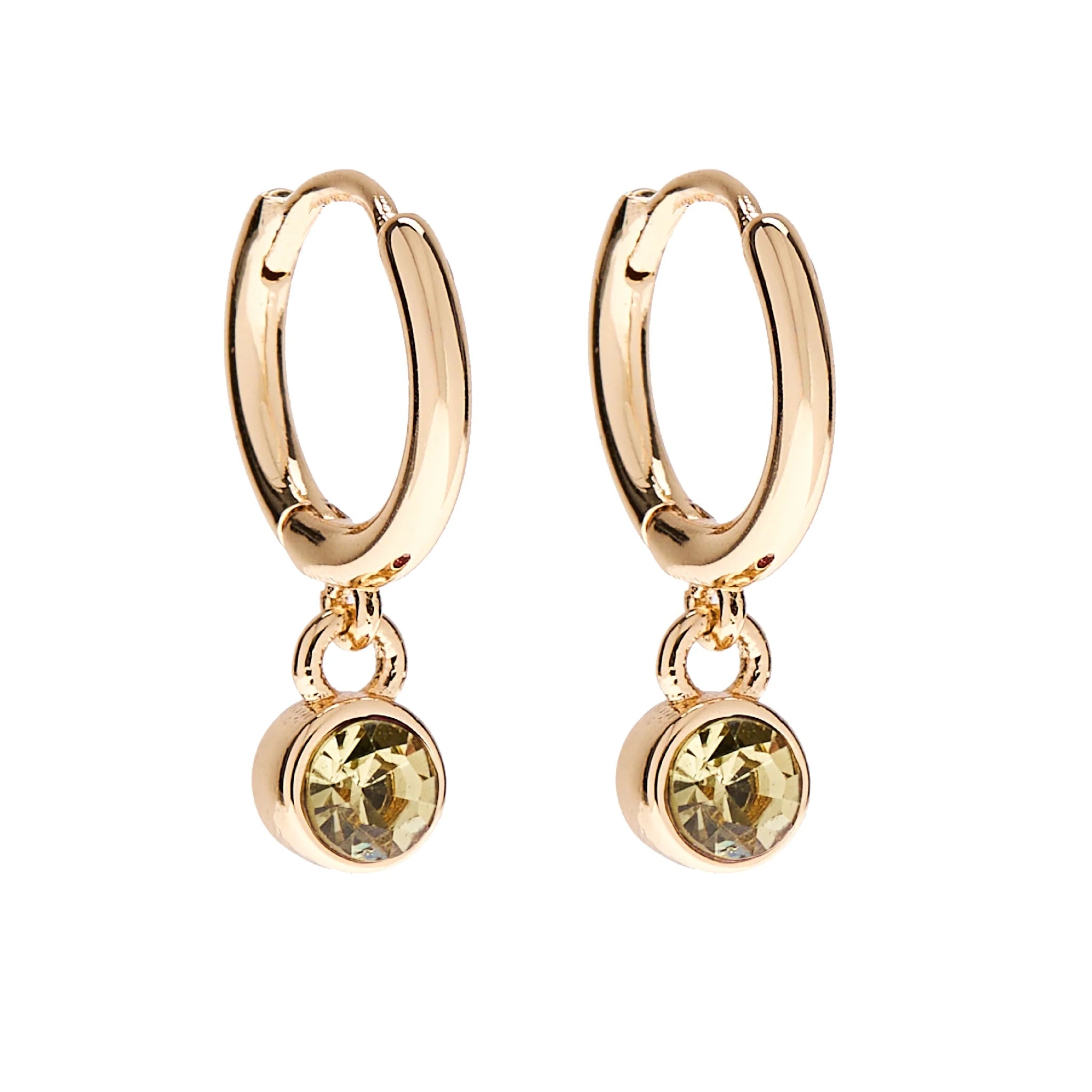 Foxy Originals Birthstone Earrings Gold huggie hoop and stud set — Cloud Nine Pajamas