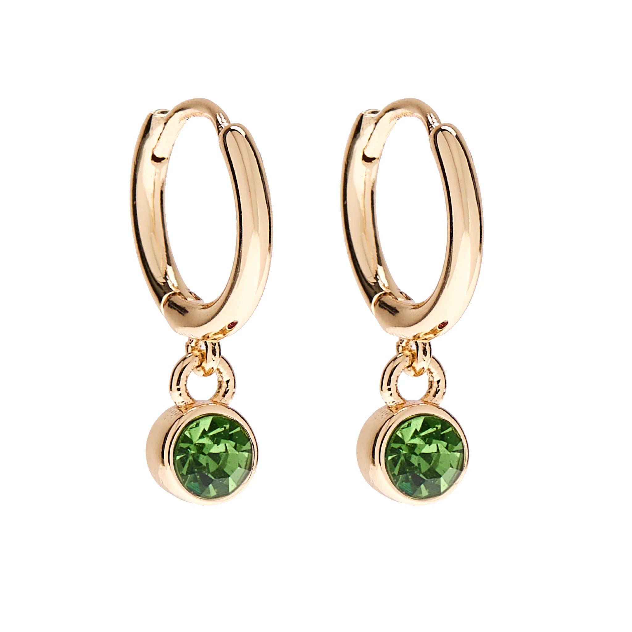 Foxy Originals Birthstone Earrings Gold huggie hoop and stud set — Cloud Nine Pajamas