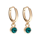 Foxy Originals Birthstone Earrings Gold huggie hoop and stud set — Cloud Nine Pajamas