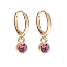 Foxy Originals Birthstone Earrings Gold huggie hoop and stud set — Cloud Nine Pajamas
