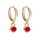 Foxy Originals Birthstone Earrings Gold huggie hoop and stud set — Cloud Nine Pajamas