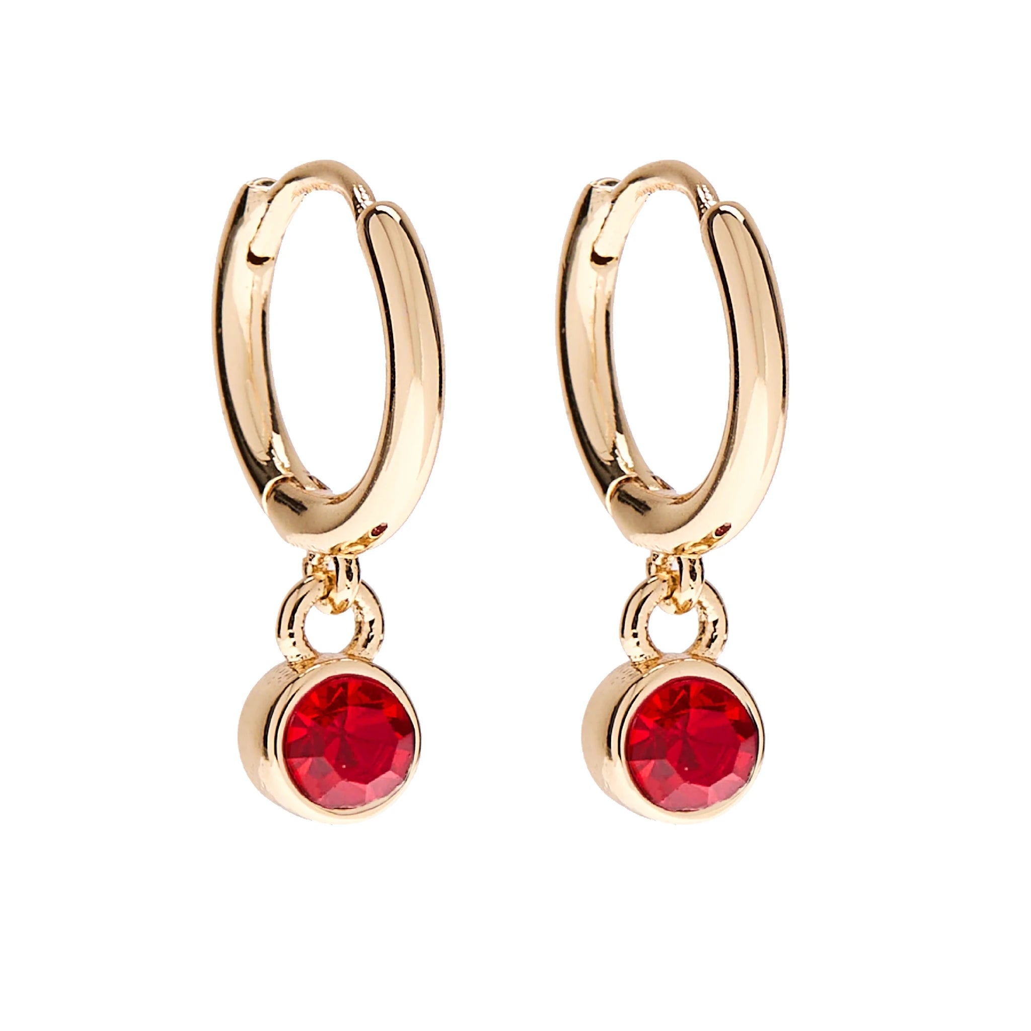 Foxy Originals Birthstone Earrings Gold huggie hoop and stud set — Cloud Nine Pajamas