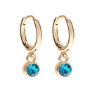 Foxy Originals Birthstone Earrings Gold huggie hoop and stud set — Cloud Nine Pajamas