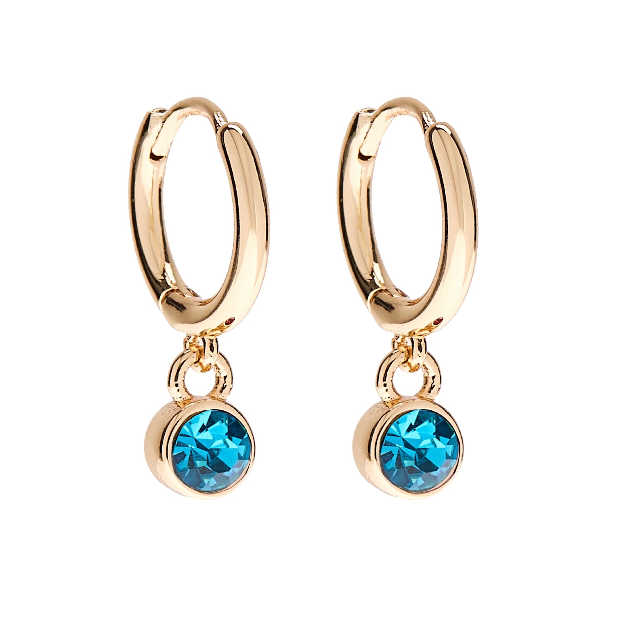 Foxy Originals Birthstone Earrings Gold huggie hoop and stud set — Cloud Nine Pajamas