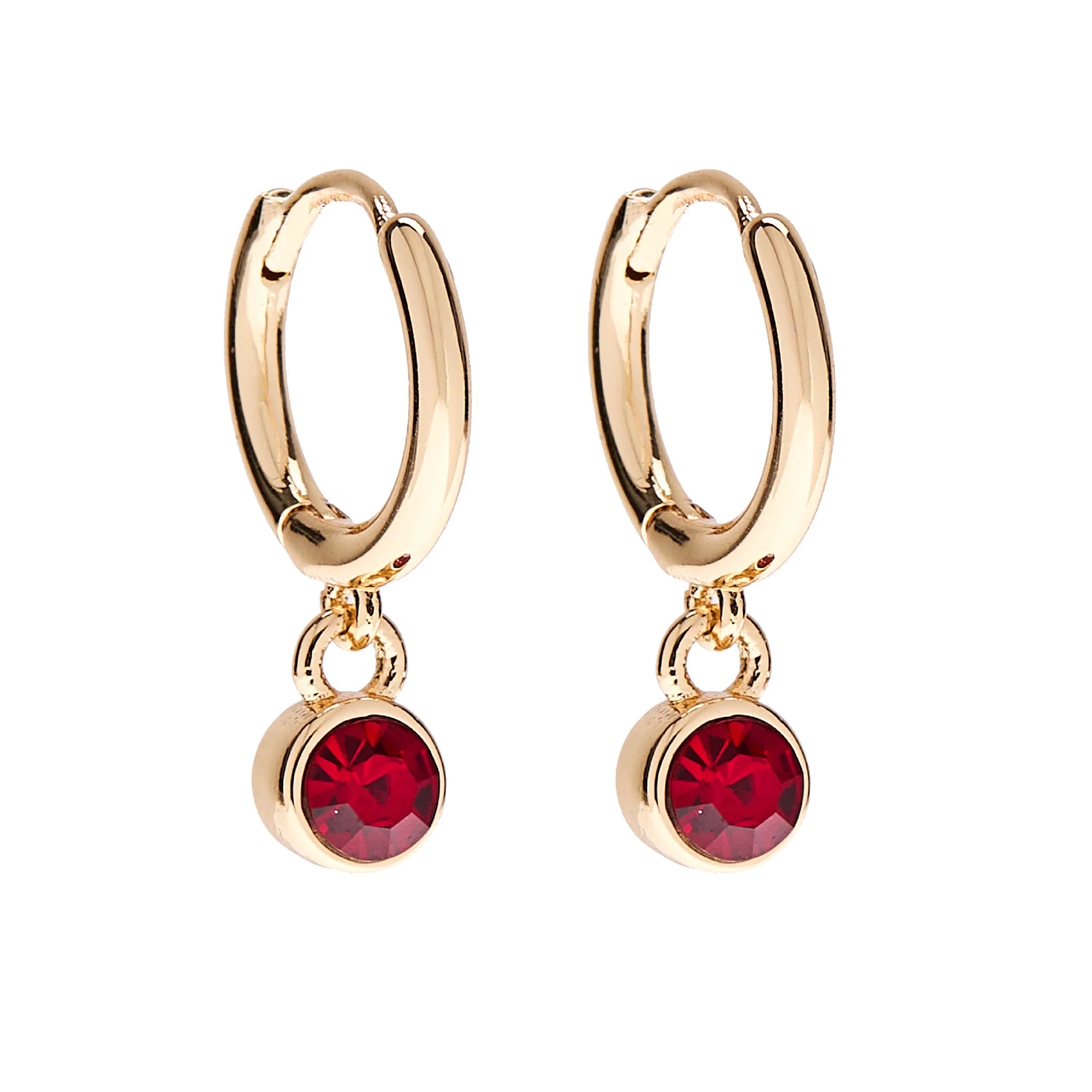Foxy Originals Birthstone Earrings Gold huggie hoop and stud set — Cloud Nine Pajamas