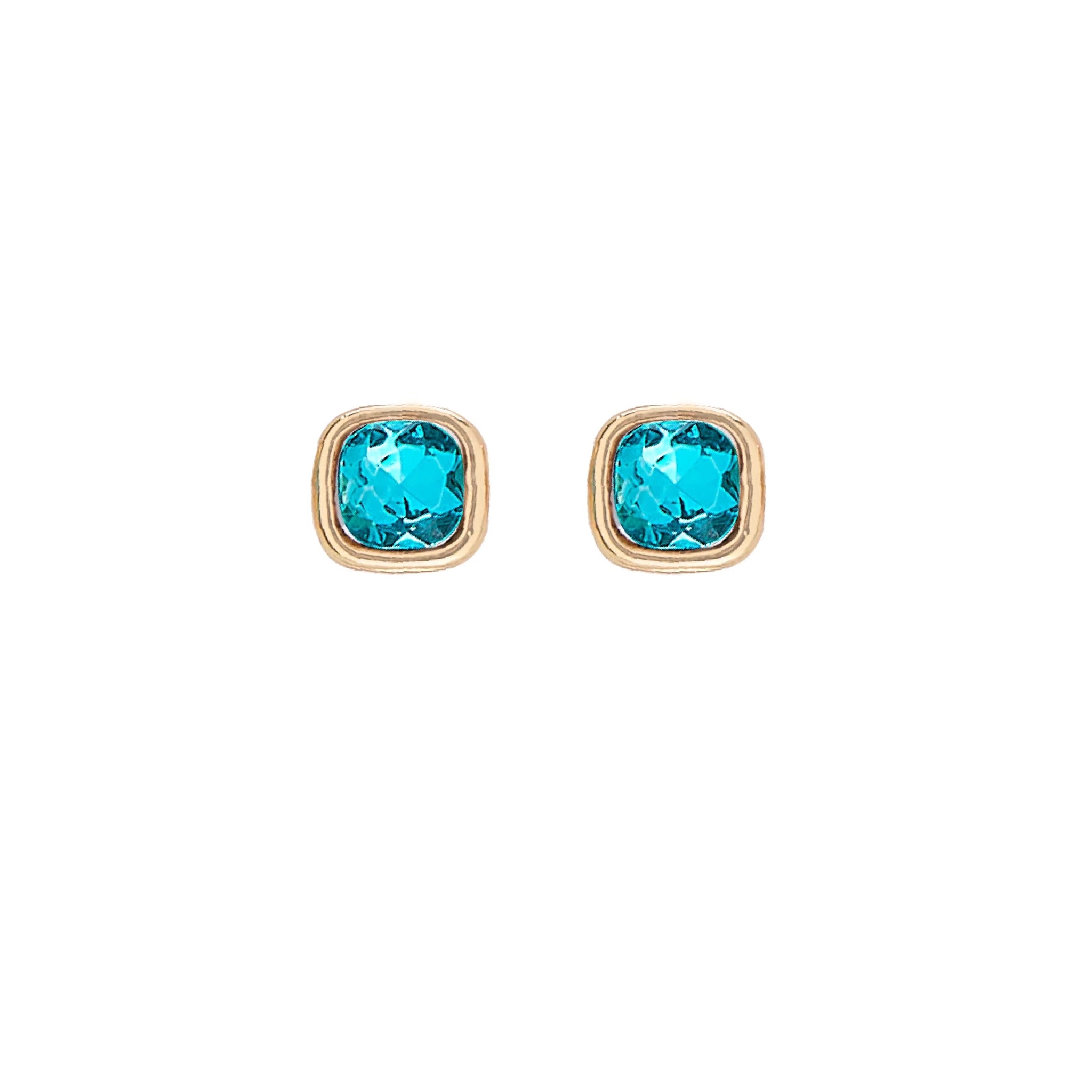 Foxy Originals Birthstone Earrings Gold huggie hoop and stud set — Cloud Nine Pajamas