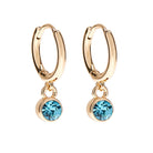 Foxy Originals Birthstone Earrings Gold huggie hoop and stud set — Cloud Nine Pajamas