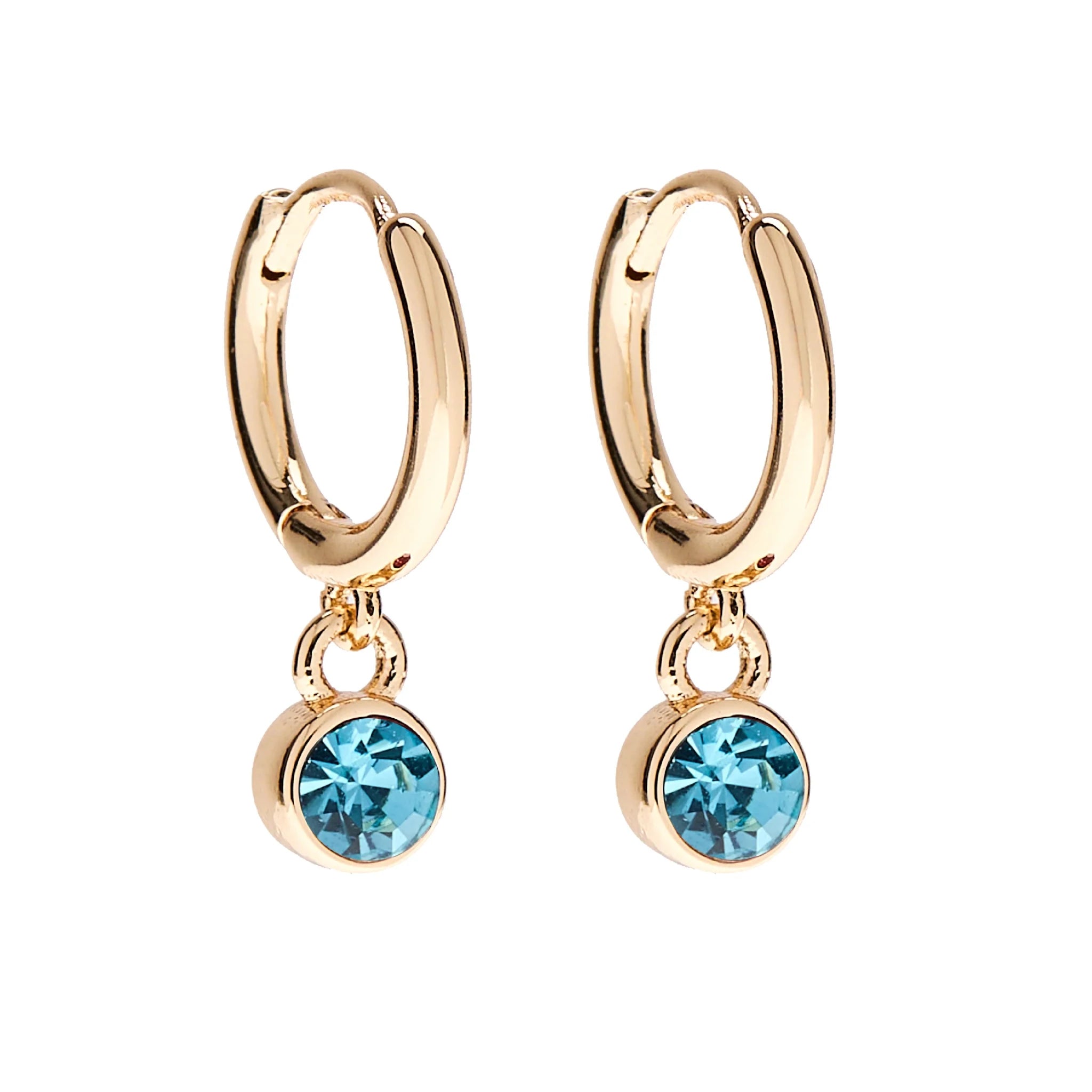 Foxy Originals Birthstone Earrings Gold huggie hoop and stud set — Cloud Nine Pajamas