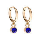 Foxy Originals Birthstone Earrings Gold huggie hoop and stud set — Cloud Nine Pajamas