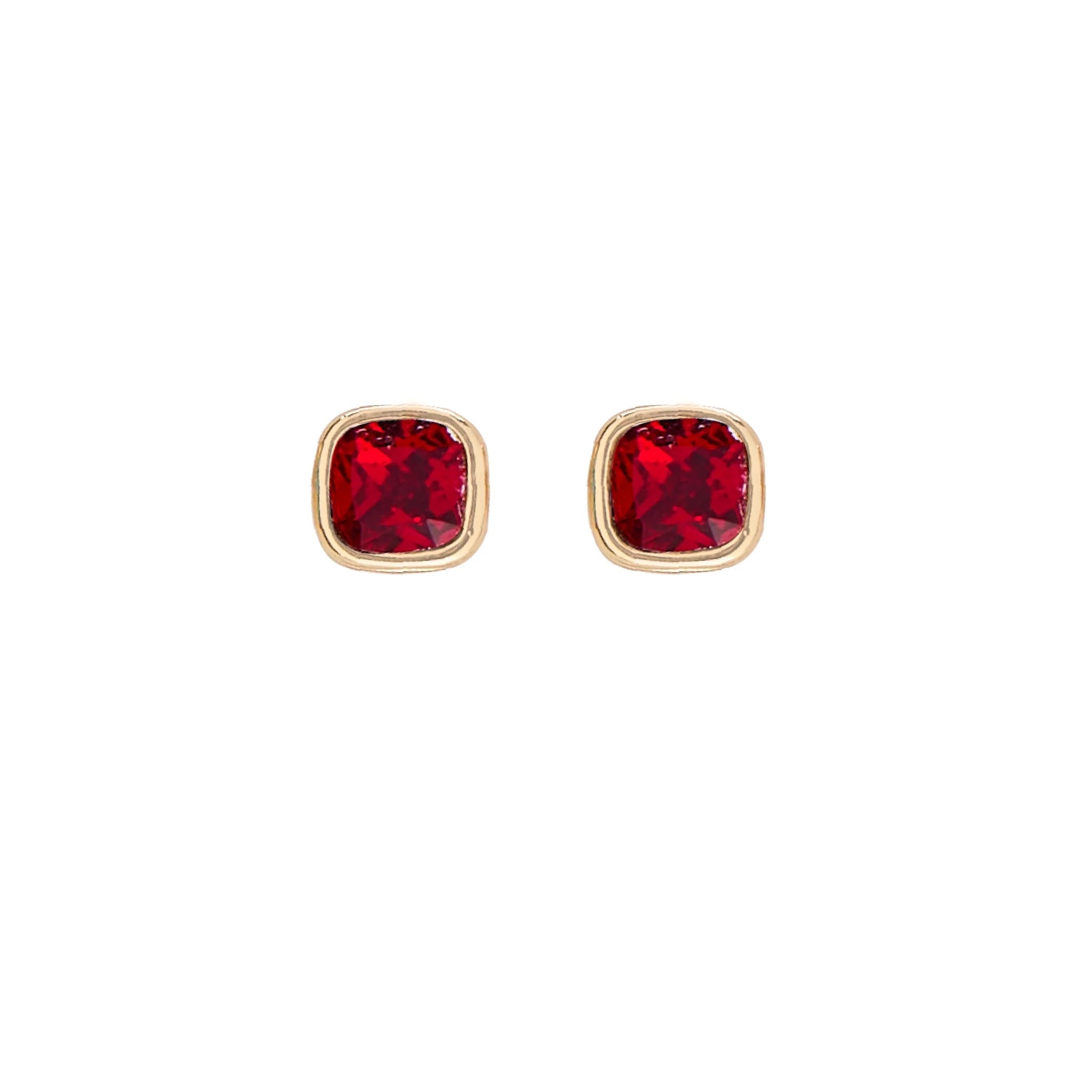 Foxy Originals Birthstone Earrings Gold huggie hoop and stud set — Cloud Nine Pajamas