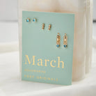 Foxy Originals Birthstone Earrings Gold huggie hoop and stud set — Cloud Nine Pajamas