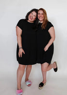 Dress Pleated with Pockets - Bamboo | Black Beauty