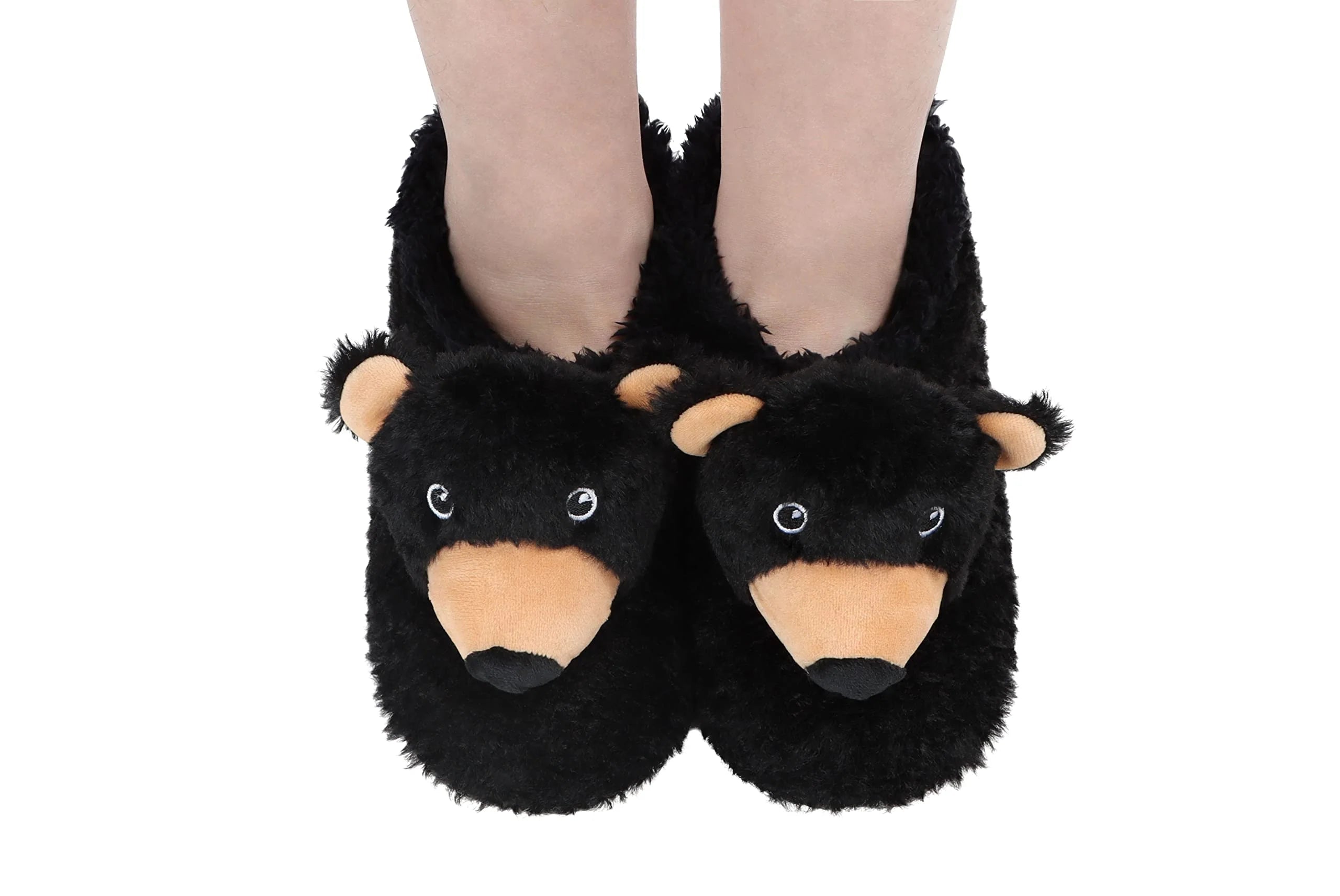 black bear mountain animal snoozie slippers SNOOZIES Mountain Animal Slippers - Moose or Black Bear