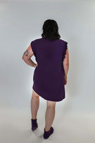 Blackberry Amethyst Flutter Bamboo Nightgown - Georgia Rylan - Cloud Nine Pajamas