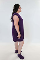 Blackberry Amethyst Flutter Bamboo Nightgown - Georgia Rylan - Cloud Nine Pajamas