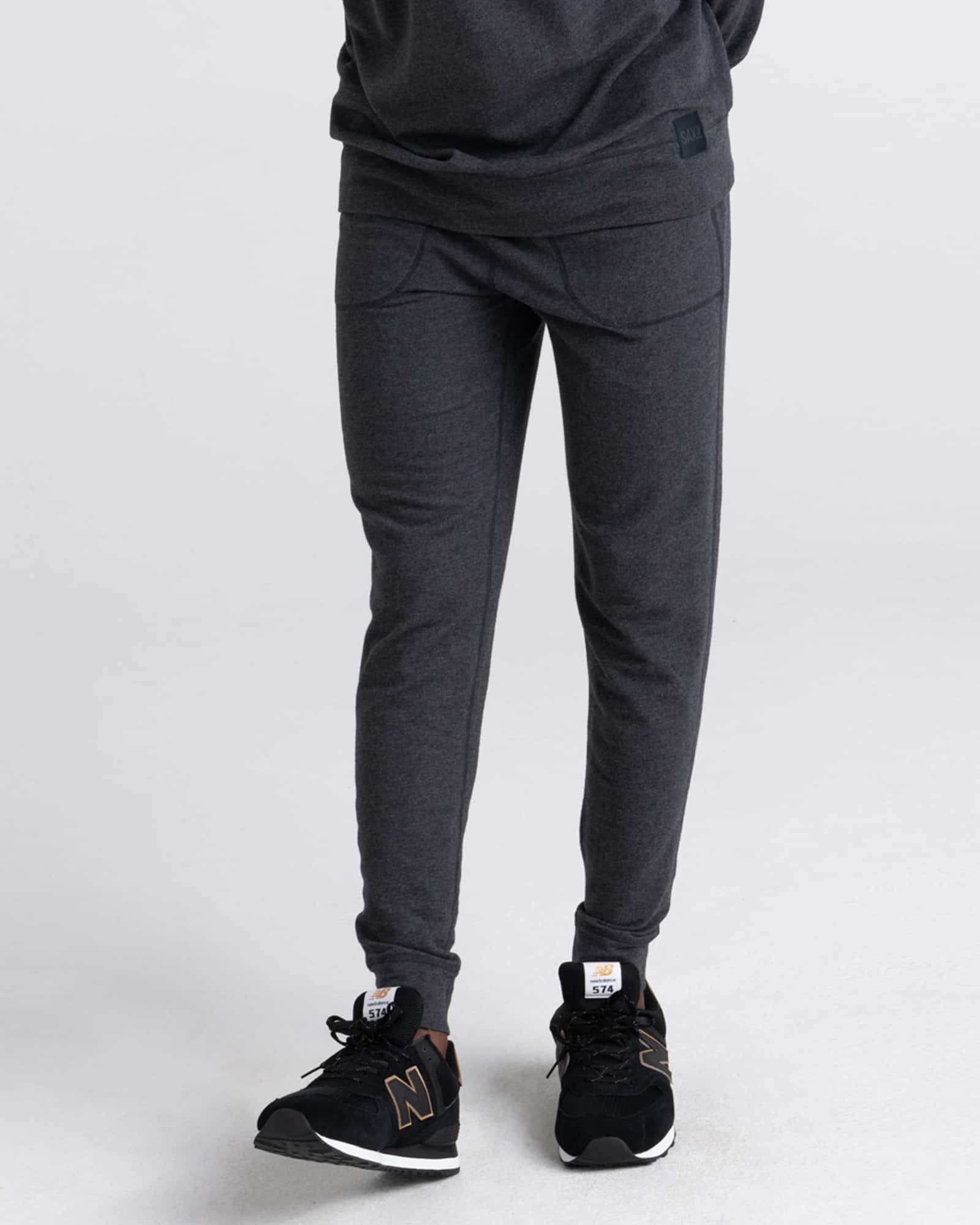 men's 3six five jogger sweatpant in black by Saxx