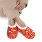 Snoozies Plush COZY Slipper Socks coffee