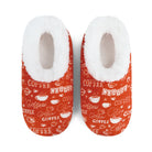 Snoozies Plush COZY Slipper Socks coffee