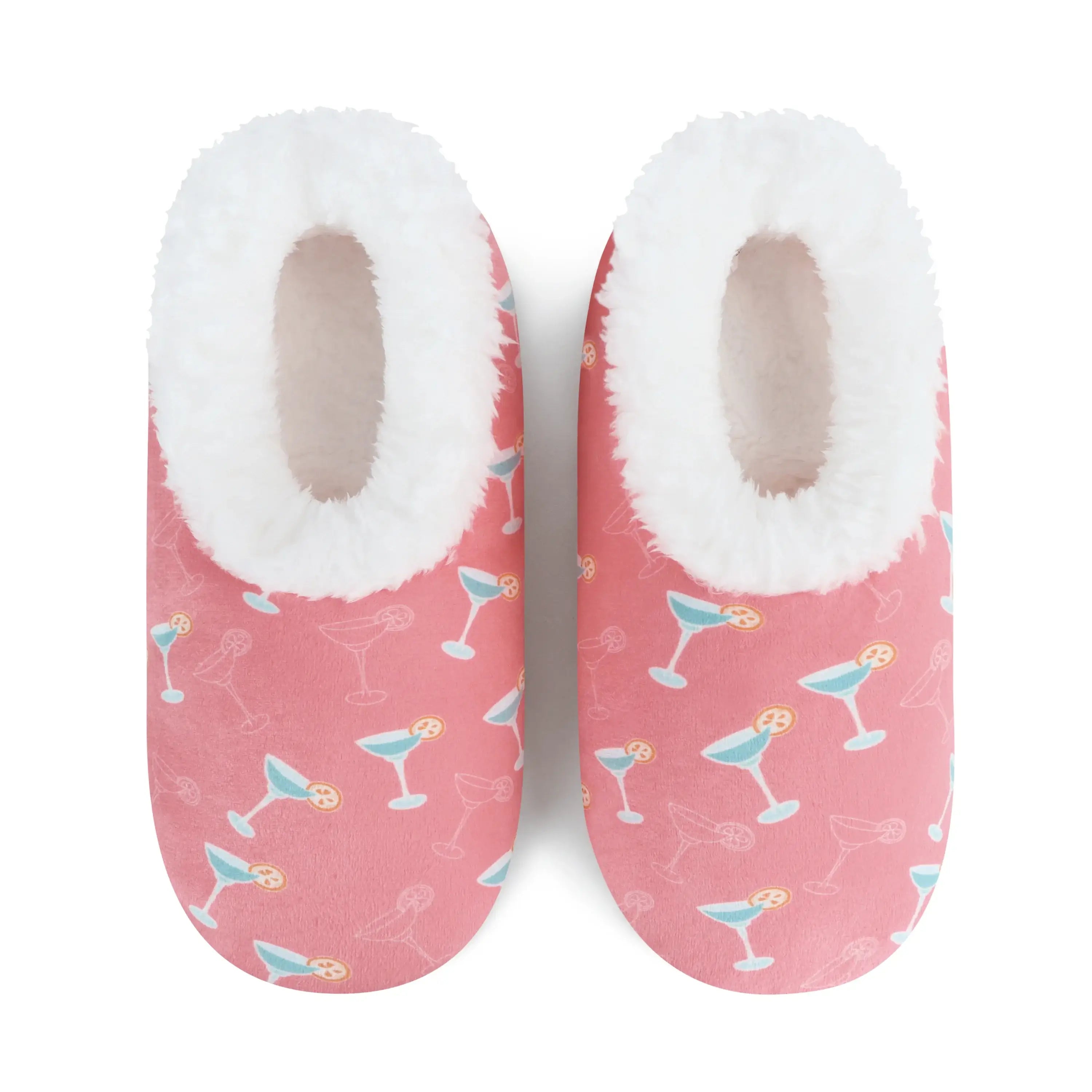 Snoozies Plush COZY Slipper Socks margaritas