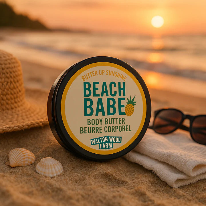 Walton Wood Farm Beach Babe Body Butter 8oz pineapple scent — Cloud Nine Pajamas Edmonton