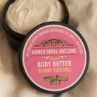 Walton Wood Farm Women Smell Awesome Body Butter 8oz amberwood scent — Cloud Nine Pajamas Edmonton