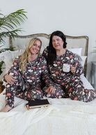 Women's velour printed loungewear set Book Club Print MIRANDA NIC