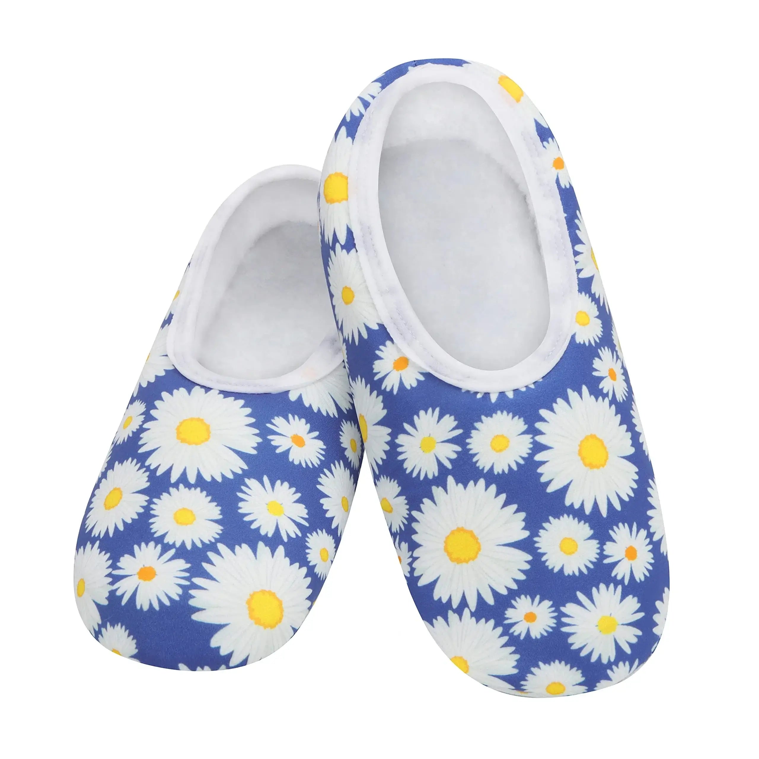 SNOOZIES Skinnies Lightweight Slipper Socks bright daisy