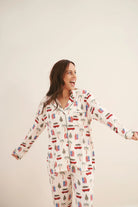 women's beachy christmas print pj set family matching Bambi & Birdie